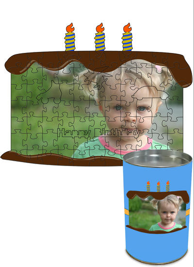 12x16 Birthday Cut Predesigned Puzzle