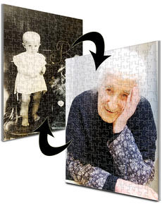 18x24 Jigsaw-Cut with 192 Pieces Custom 2-Sided Acrylic Puzzle
