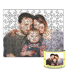 8x10 Swirl-Cut with 80 Pieces Custom Puzzle